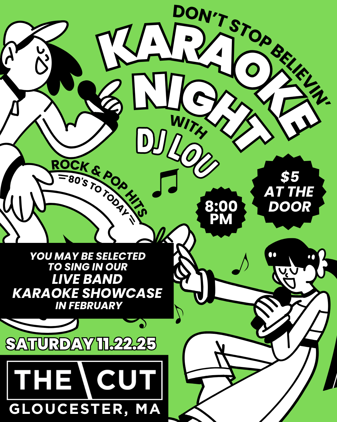Don't Stop Believin' Karaoke Night with DJ Lou