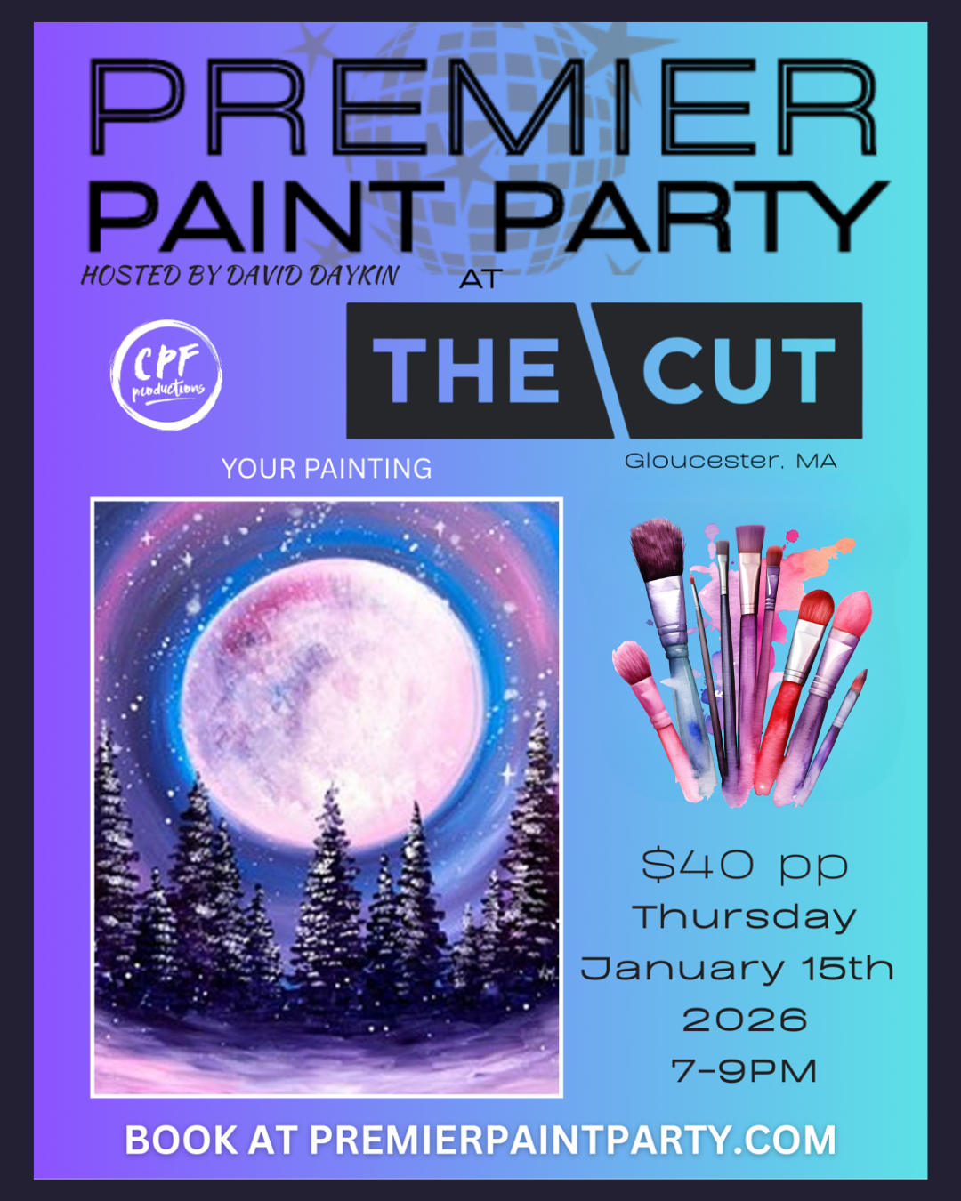 Paint Night - Winter Moon