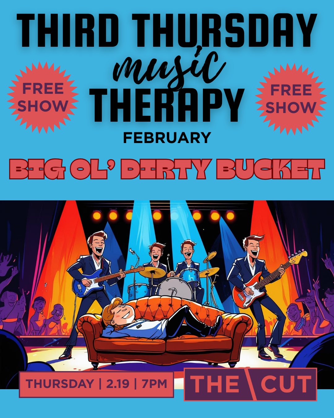 Third Thursday (music) Therapy with Big Ol' Dirty Bucket
