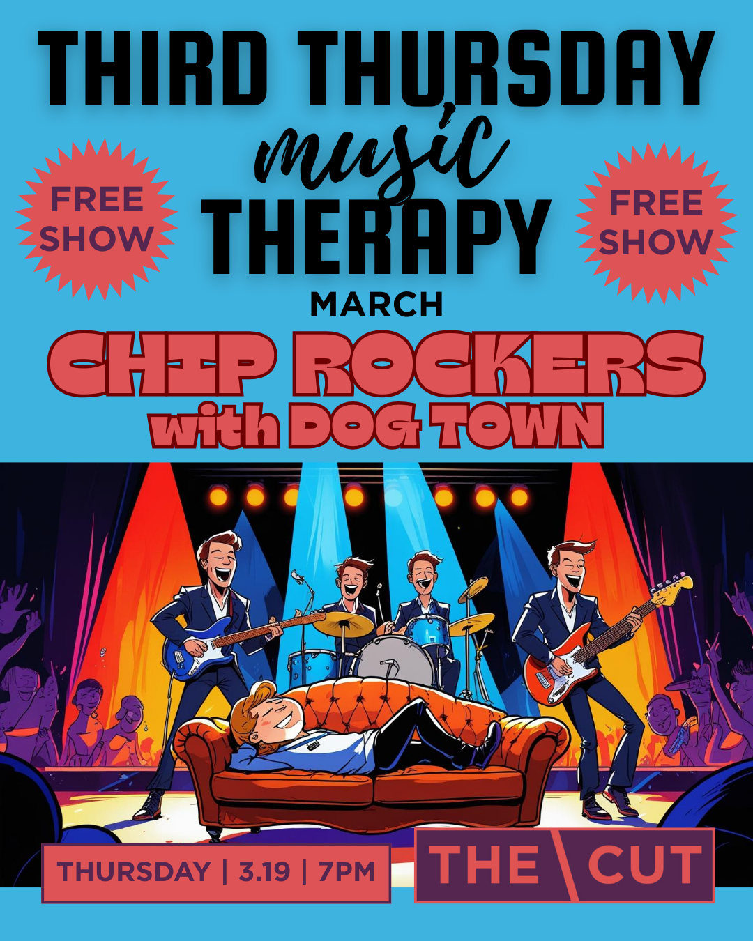 Third Thursday (music) Therapy with Chip Rockers