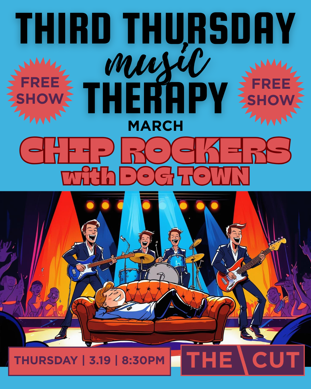 Third Thursday (music) Therapy with Chip Rockers