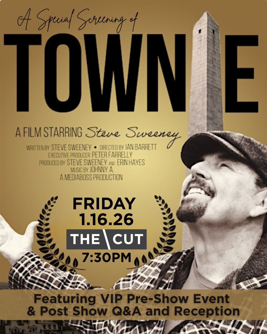 A Special Screening of TOWNIE, Starring Steve Sweeney
